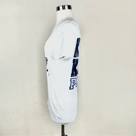 Pink Victoria Secret Dallas Cowboys White V-Neck Top - Picture 3 of 7